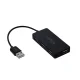 Maxlife USB centrmezgls ar 4 portiem un 1,5m kabeli, melns