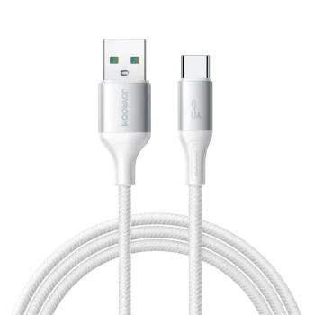 Joyroom S-A28 Flash Series USB-A uz USB-C kabelis 3A 2m, balts