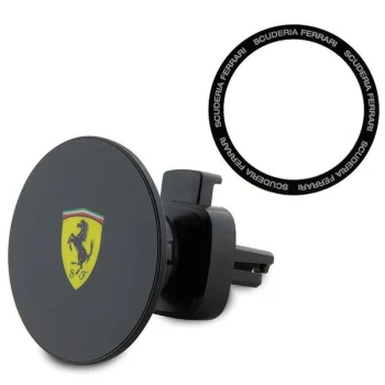 Ferrari 2023 Collection MagSafe magnētisks auto turētājs ventilācijas režģim, melns