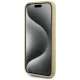 Karl Lagerfeld Wrinkled Metal Signature iPhone 15 Pro vāciņš, zelta