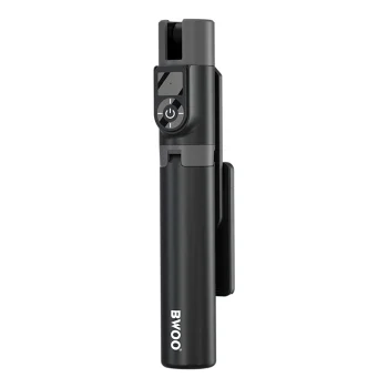 BWOO teleskopisks selfiju stabs BO-ZP14 ar Bluetooth pulti, melns