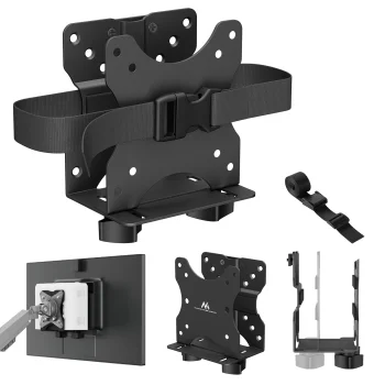 Maclean MC-115 B Mini datoru turētājs, VESA, 5kg, Melns
