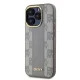 DKNY iPhone 15 Pro Max vāciņš Leather Checkered Mono Pattern MagSafe, bēšs
