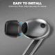 Tech-Protect silikona uzgaļi Samsung Galaxy Buds 3 Pro S/M/L melni