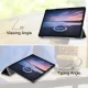 Samsung Galaxy Tab S4 10.5\" (T830/T835) Trifold Stand PU Leather Hard Protective Cover Case, Black | Planšetes...