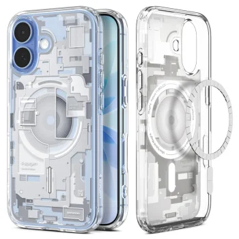 Spigen Ultra Hybrid Mag vāciņš Apple iPhone 17 (Zero One), ar MagSafe, balts