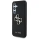 Guess Grained Big 4G Logo vāciņš Samsung Galaxy S25, melns