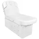 Kosmētiskā gulta, masāžas kušete ar apsildāmo AZZURRO KRYSTAL 370-3, balta | Cosmetic bed, massage couch with...