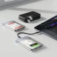 Cieta diska ietvars Orico TX25C3 2.5\" HDD/SSD USB-C 5Gb/s, caurspīdīgs