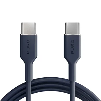 Puro ICON USB-C - USB-C kabelis 1.5m, tumši zils