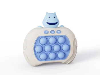 Elektroniskā Pop It spēle Nīlzirgs bērniem Telcon, zila
