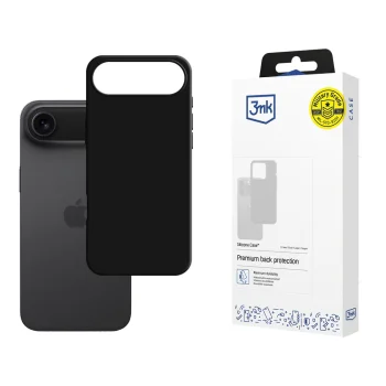 3mk Silicone Case vāciņš priekš iPhone 17 Air, melns