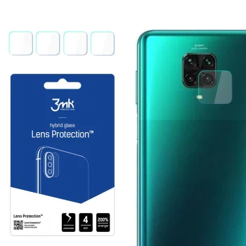 Xiaomi Redmi Note 9 Pro 4G Aizmugurējās Kameras Aizsargstikls, 4 gab. | 3MK Lens Protection Back Camera Hybrid Glass...