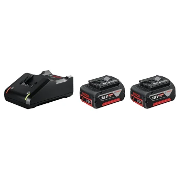 Bosch 18V komplekts: 2x 4.0Ah akumulatori un lādētājs GAL 18V-40