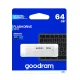 USB zibatmiņa Goodram UME2 64 GB USB 2.0, balta