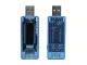 USB sprieguma un strāvas mērītājs, voltmetrs / ampērmetrs, zils