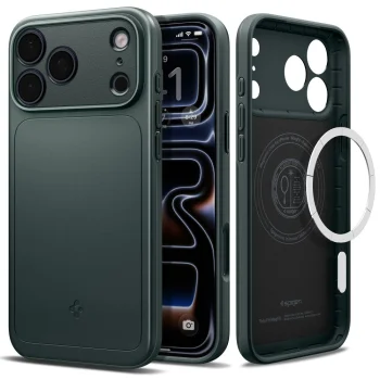 Spigen Thin Fit Mag MagSafe vāciņš Apple iPhone 18 Pro / 17 Pro, zaļš