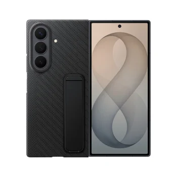 Samsung Galaxy Z Fold 8 Ultra vāciņš Samsung Carbon Standing Case, melns