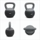 Kettlebell 10 kg Premium ar mīkstu pamatni, pelēks