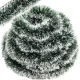 Ruhhy 22310 Ziemassvētku eglītes virtene, apsarmojusi, 6 m, zaļa/balta