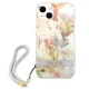 Guess Flower Strap vāciņš iPhone 13 mini, violets