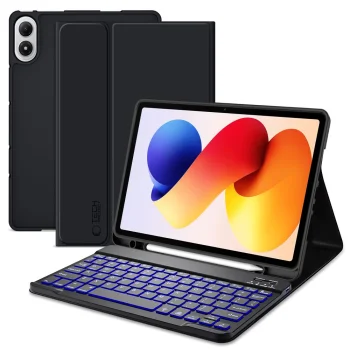 Tech-Protect SC Pen vāciņš ar tastatūru Xiaomi Poco Pad M1 / Redmi Pad 2 Pro 12.1, melns