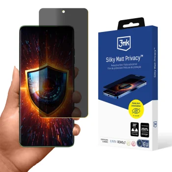 Ekrāna privātuma aizsargstikls 3mk Silky Matt Privacy, Motorola Edge 60