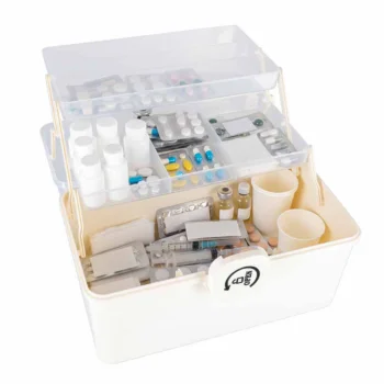 Organizators Pirmās Palīdzības Komplekts Medikamentu Uzglabāšanai, 34x19x22,5cm l Organizer Box First Aid Kit