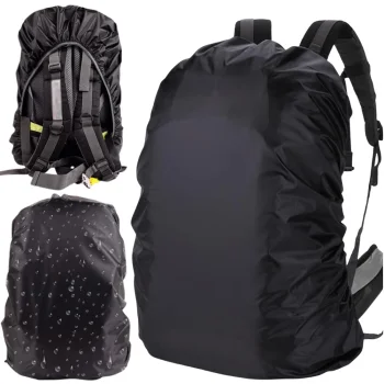 Ūdensizturīgs mugursomas pārvalks 30-35L, melns