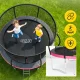 Dārza batuts bērniem 4FIZJO PRO 252 cm 8FT, rozā un melns