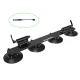 Velosipēdu jumta bagāžnieks ar piesūcekņiem Rockbros XP1002 2 velosipēdiem, melns