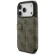 Guess Book 4G Metal Logo grāmatiņas tipa vāciņš iPhone 18 Pro / 17 Pro, brūns