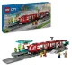 LEGO City 60423 Downtown Streetcar and Station tramvajs un pietura