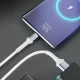 3mk Hyper Cable N-SERIES USB-A / USB-C kabelis 1m 18W, balts