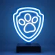 Psi Patrol LED neona galda lampa ar statīvu Ķepa OW-120246
