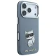 Karl Lagerfeld Smooth Choupette Sketch MagSafe vāciņš iPhone 18 Pro / 17 Pro, gaiši zils