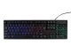 Spēļu tastatūra ar LED apgaismojumu, melna