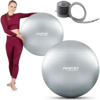 Neo-Sport vingrošanas bumba 75 cm, sudraba