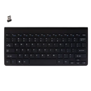 Bezvadu tastatūra Smart TV, melna