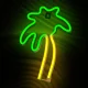 Neolia NNE04 LED neona lampa Palma, zaļa un oranža