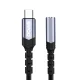 BWOO BZ47 USB-C uz 3.5mm Audio Adapteris, Melns