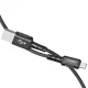 Acefast C1-02 USB uz Lightning kabelis, 2.4A, 1.2m, melns