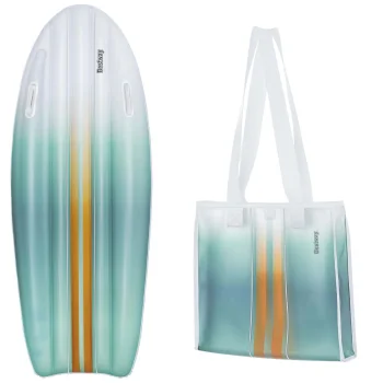 Piepūšamais peldēšanas dēlis-matracis Bestway 42072 Tahiti Tote, 183 x 71 cm
