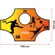 Neo-Sport 1477 futbola vārtu precizitātes mērķis 180x120 cm