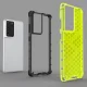 Hibrīda vāciņš Honeycomb priekš Samsung Galaxy S22 Ultra ar TPU rāmi, zils