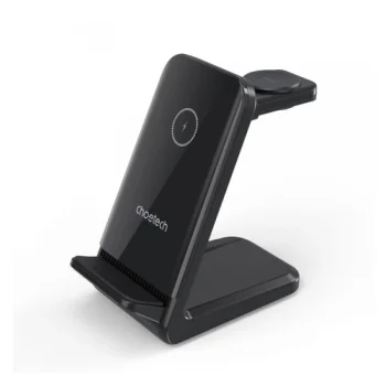 Bezvadu lādētāja statīvs Choetech 3-in-1, 15W, Black