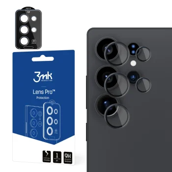 3mk Lens Protection Pro kameras aizsargstikls Samsung Galaxy S25 Ultra Melns