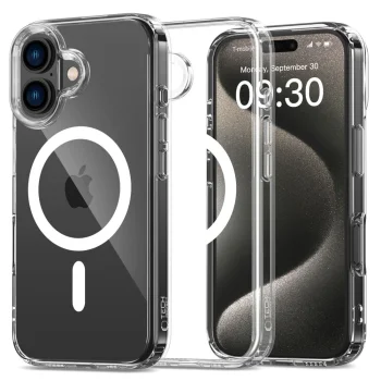 Tech-Protect iPhone 16 vāciņš FlexAir Hybrid MagSafe, caurspīdīgs