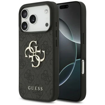 Guess 4G Big Logo vāciņš iPhone 17 Pro / 18 Pro, melns