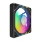 Datora ventilators Darkflash Gauss G24 120 mm ARGB PWM, melns
